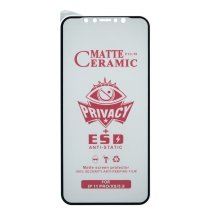 Защитная пленка Ceramic Privacy Matte для Apple iPhone 11 Pro (Full Glue) (Black)