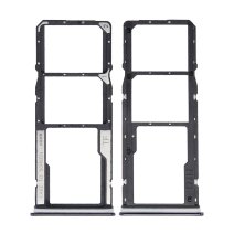 Держатель SIM-карты и карты памяти для Xiaomi Redmi Note 10 (4G) (2×SIM, карта памяти) (Gray)