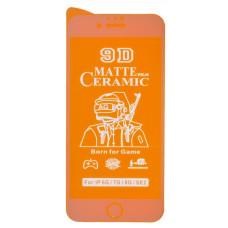 Защитная пленка Ceramic Matte для Apple iPhone 6s (Full Glue) (White)