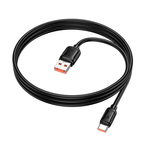 Кабель Hoco X115 Surpass USB-A – Type-C (1 м · 100W · 5A) (Black)