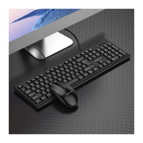 Комплект клавіатура+мишка Borofone BG6 (Black)
