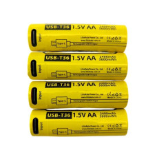Акумуляторна батарейка LiitoKala USB-T36 AA R6 USB-C (1шт)