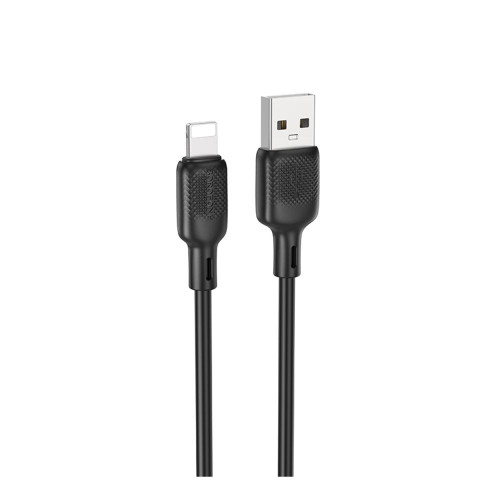 Кабель Borofone BX113 USB-A – Lightning (2 м · 12W · 2.4A) (Black)