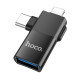 Переходник Hoco UA17 Lightning and Type-C to USB 2.0 black