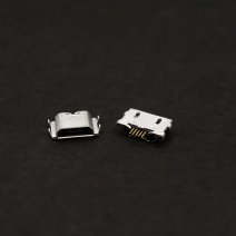 Роз'єм зарядки універсальний №38 для Sony D5303 Xperia T2 Ultra 5 pin (4 кріплень) (контакти вгорі) (Micro USB) без шлейфа
