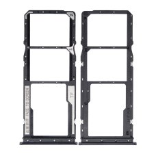 Держатель SIM-карты для Xiaomi Redmi 9C (версия на 2×SIM) (Black)