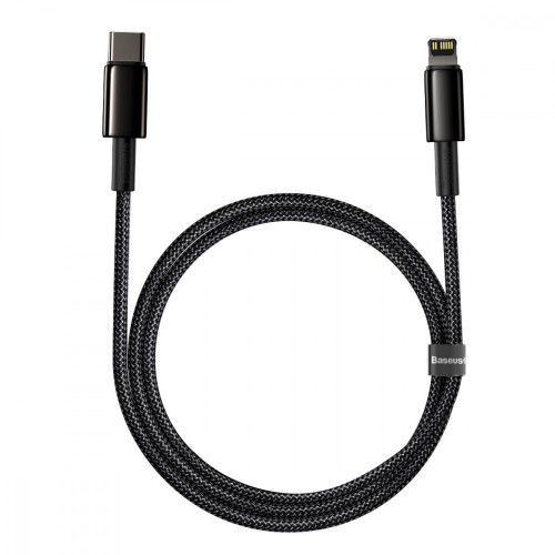 Кабель Baseus Tungsten Gold Type-C – Lightning (1 м · 20W · 2.4A) (Black)