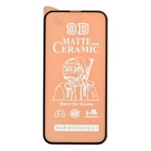 Защитная пленка Ceramic Matte для Apple iPhone 14 (Full Glue) (Black)