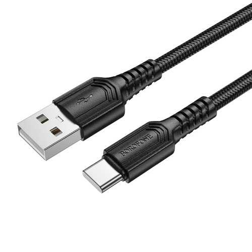 Кабель Borofone BX116 USB-A – Type-C (1 м · 15W · 3A) (Black)