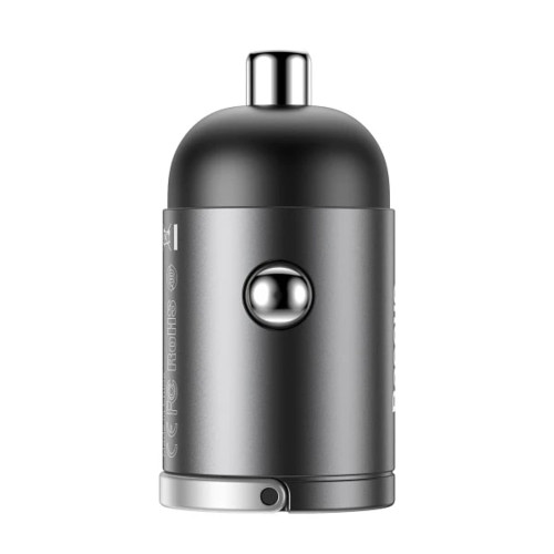 Автомобільний зарядний пристрій Baseus Tiny Star Mini USB-C (30W · 3A) (Gray)