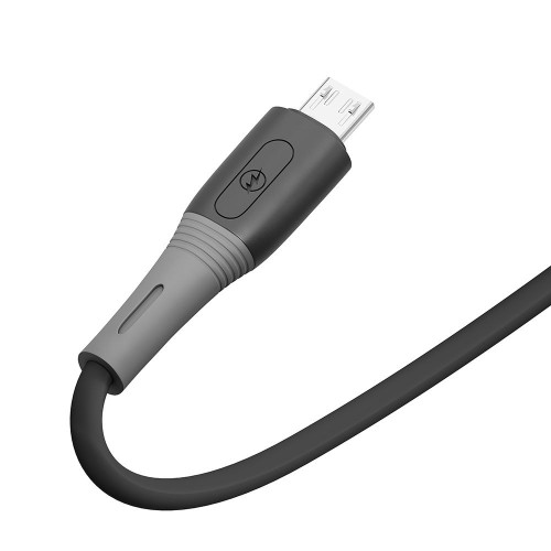 Кабель Ridea RC-SI35 SiliconePro USB-A – Micro-USB (1 м · 12W · 2.4A) (Black)