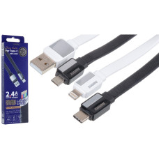 Кабель Remax RC-154m USB-A – Micro-USB (1 м · 12W · 2.4A) (Black)