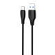 Кабель Proove Simple Silicone USB-A – Type-C (1 м · 15W · 3A) (Black)
