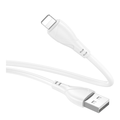 Кабель Borofone BX121 USB-A – Lightning (1 м · 2.4A) (White)