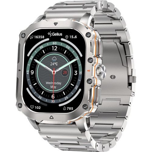 Смарт-годинник Gelius Amazwatch Tactical Heavy GP-SW016 (Silver)