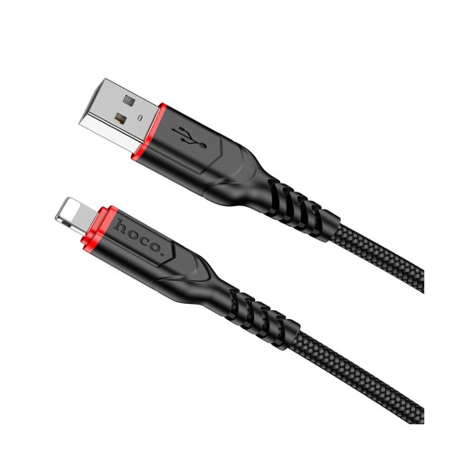 Кабель Hoco X59 USB-A – Lightning (2 м · 12W · 2.4A) (Black)