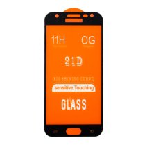Защитное стекло в тех упаковке для Samsung J330 Galaxy J3 (2017) (0.3 мм, 2.5D) (Black)