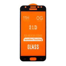 Защитное стекло в тех упаковке для Samsung J330 Galaxy J3 (2017) (0.3 мм, 2.5D) (Black)