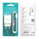 Сетевое зарядное устройство Borofone BA20A USB-A (10.5W · 2.1A) с кабелем USB-A – Type-C (White)