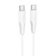 Кабель Borofone BX119 Type-C – Type-C (1 м · 60W · 3A) (White)