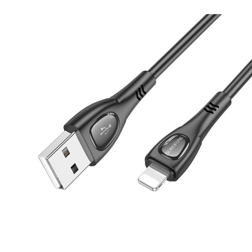 Кабель Borofone BX98 USB-A – Lightning (1 м · 12W · 2.4A) (Black)