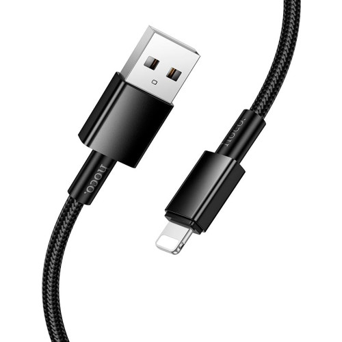 Кабель Hoco X119 USB-A – Lightning (1 м · 12W · 2.4A) (Black)