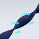 Ремешок Dux Ducis для Apple Watch 42/44/45/49 мм Mixture (Midnight Blue)