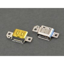 Разъем зарядки для Meizu Pro 5 11 pin (2 креплений) (контакты посередине) (Type-C)