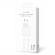Сетевое зарядное устройство для iPhone 17 USB-C (35W · 3A) с кабелем Type-C – Type-C (NO LOGO) (White)