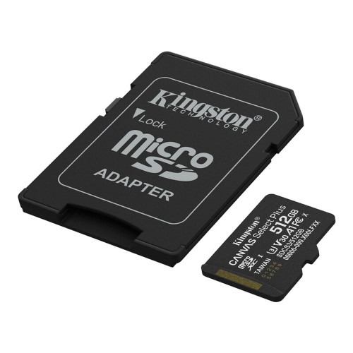 Карта памяти Kingston MicroSDXC Canvas Select Plus Gen3 512GB (adapter SD)