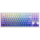 Клавіатура бездротова Proove Gaming Rampage (Ukraine Layout) (White/Purple)