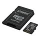 Карта пам'яті Kingston microSDXC 128GB Class 10 UHS-I U1 + адаптер SD (Black)
