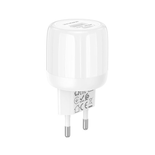 Сетевое зарядное устройство Borofone BA94A USB-A+USB-C (30W · 3A) (White)