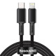 Кабель Baseus High Density Braided Type-C – Lightning PD (2 м · 20W · 2.4A) (Black)
