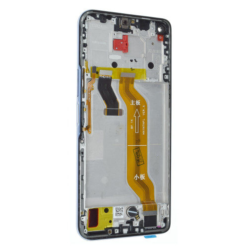 Дисплей для Honor 50 Lite з тачскріном в рамці (Silver) (Original) (без акумулятора)