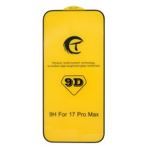 Защитное стекло CT 9D для Apple iPhone 17 Pro Max (Full Glue) (Black)