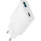 Сетевое зарядное устройство Proove Slender USB-A+USB-C (45W) (White)