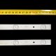 Пряма підсвітка для телевізора Telefunken 32″ 4C-LB320T-GY6 (2 планки по 554 мм, 6 LED, лінза 15,5 мм, 3 В)