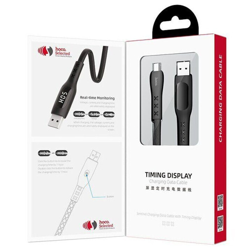 Кабель Hoco S6 Sentinel USB-A – Micro-USB (1.2 м · 12W · 2.4A) (Black)