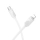 Кабель Hoco X114 Type-C – Lightning (1 м · 27W · 3A) (White)