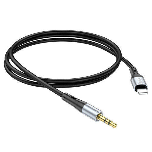 Аудіокабель AUX Hoco UPA22 Lightning – 3.5 мм (1 м) (Black)