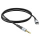 Аудіокабель AUX Hoco UPA22 Lightning – 3.5 мм (1 м) (Black)