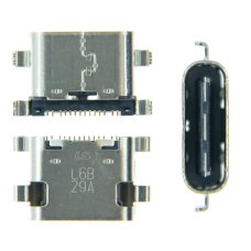 Разъем зарядки универсальный №51 для ZTE B2015 14 pin (4 креплений) (контакты посередине) (Type-C) (Original)