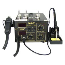 Паяльная станция WEP 852D + компрессорная, фен, паяльник