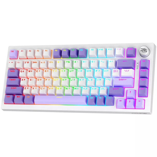 Клавіатура бездротова Proove Gaming Coupe (Ukraine Layout) (White/Purple)
