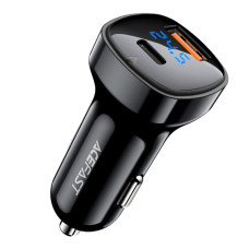 Автомобильное зарядное устройство Acefast B4 USB-A+USB-C (66W · 3A) (Black)