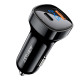 Автомобильное зарядное устройство Acefast B4 USB-A+USB-C (66W · 3A) (Black)