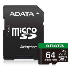 Карта памяти A-DATA Speed Plus MicroSDXC 64GB (adapter SD)
