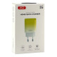 Сетевое зарядное устройство XO CE18 USB-C (30W · 3A) (Yellow)