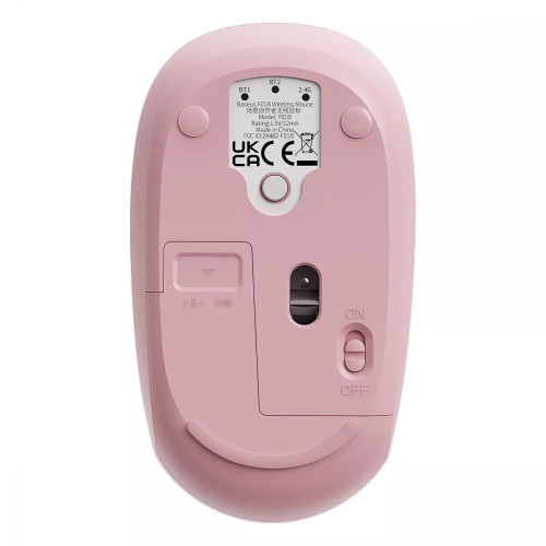 Мишка бездротова Baseus F01B Tri-Mode (Pink)